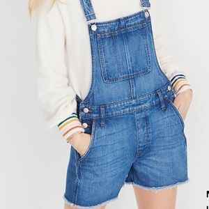 Madewell Shorteralls LIGHTWASH